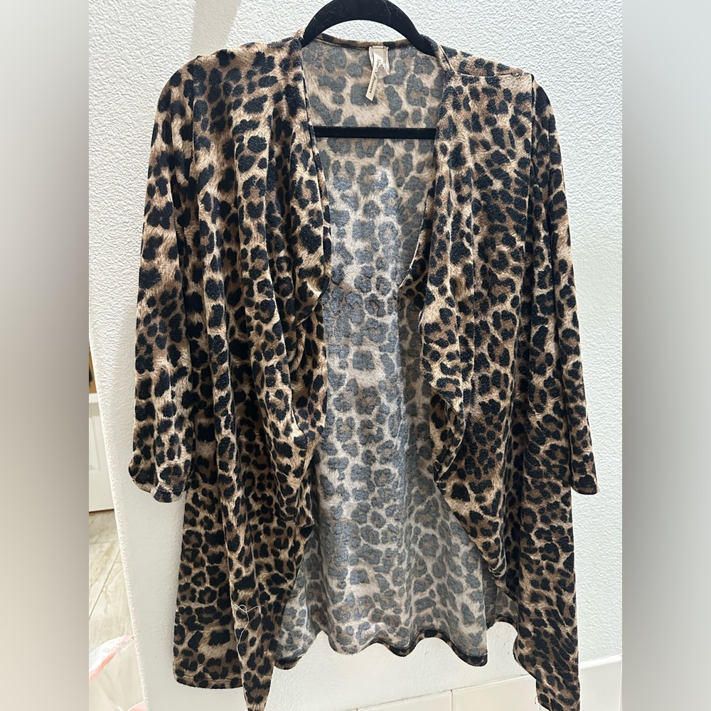Soft open sweater